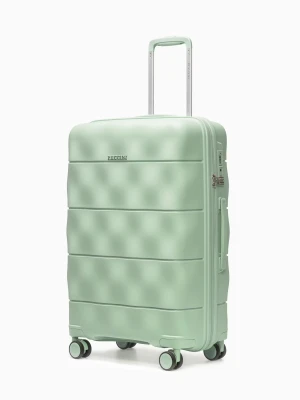 Walizka średnia z lekkiego polipropylenu zielona Puccini