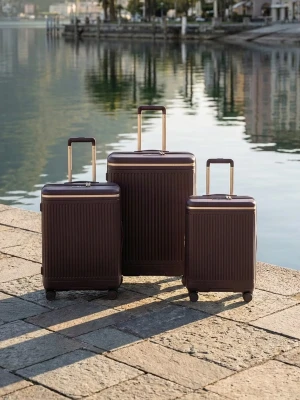 Walizka średnia z poliwęglanu brązowa Puccini