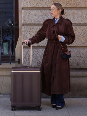 Walizka średnia z poliwęglanu brązowa Puccini