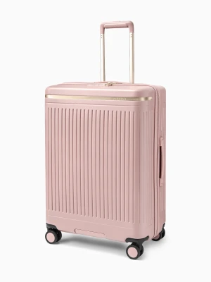 Walizka średnia z poliwęglanu różowa Puccini