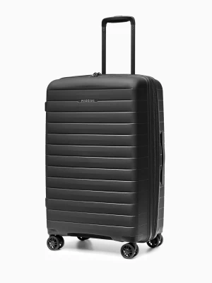 Walizka średnia z poszerzeniem z polipropylenu czarna Puccini