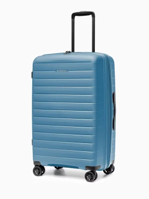 Walizka średnia z poszerzeniem z polipropylenu niebieska Puccini