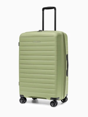 Walizka średnia z poszerzeniem z polipropylenu zielona Puccini