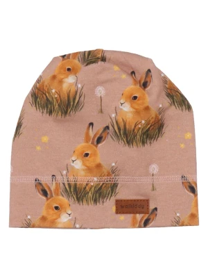 Walkiddy Czapka beanie w kolorze jasnobrązowym rozmiar: 47-49 cm