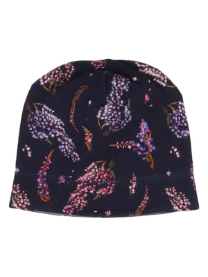 Walkiddy Dwustronna czapka beanie w kolorze granatowo-fioletowym rozmiar: 53-55 cm