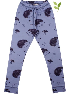 Walkiddy Legginsy w kolorze niebiesko-czarnym rozmiar: 80