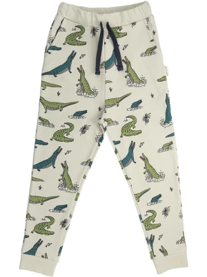 Walkiddy Spodnie dresowe w kolorze beżowym rozmiar: 152