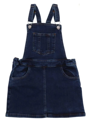 Walkiddy Sukienka-ogrodniczka dżinsowa w kolorze granatowym rozmiar: 122