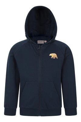 Walking Bear dziecięca bluza z zamkiem z grafiką - Navy Mountain Warehouse