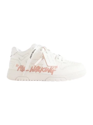 Walking White Pink Lace Closure Sneakers Off White