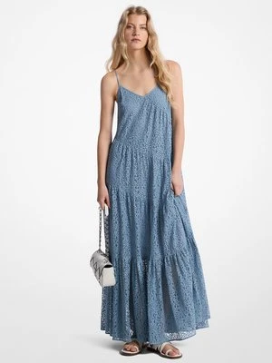 Warstwowa sukienka na ramiączkach z kwiecistej koronki MICHAEL Michael Kors