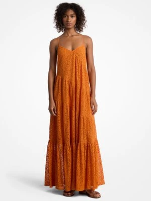 Warstwowa sukienka na ramiączkach z kwiecistej koronki MICHAEL Michael Kors