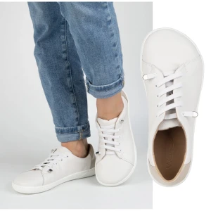 WASAK Buty damskie barefoot minimalistyczne skórzane 0771W białe