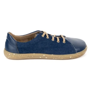 WASAK Buty damskie barefoot minimalistyczne skórzane 0771W granatowe jeans niebieskie