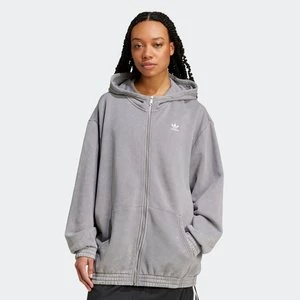 Wash Zip Hoodie, markiadidas Originals, Bluzy, w kolorze szary, rozmiar: