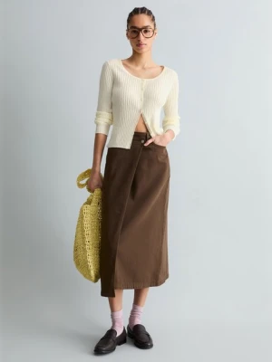 Wąski kardigan z dzianiny ściągaczowej Marc O'Polo