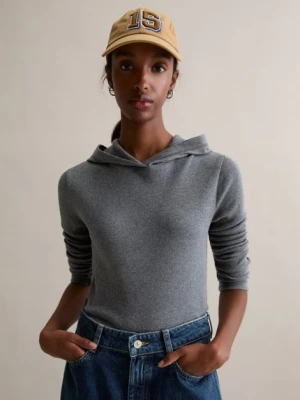 Wąski longsleeve z kapturem Marc O'Polo