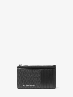 Wąski portfel Cooper z charakterystycznym logo Michael Kors CZARNY (Czarny)