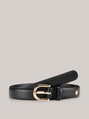 Wąski skórzany pasek w czarnym kolorze Joop