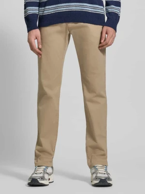 Wąskie Chinosy o prostej sylwetce i średniej wysokości stanu REVIEW