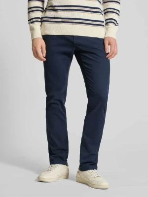 Wąskie Chinosy o prostej sylwetce i średniej wysokości stanu REVIEW