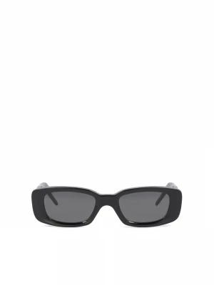 Wąskie okulary przeciwsłoneczne z jednolitym przyciemnieniem Kazar