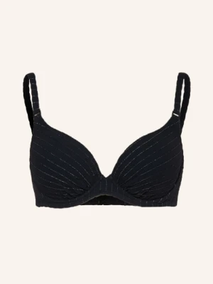 Watercult Gorset Bikini Afterlight Z Brokatową Przędzą schwarz