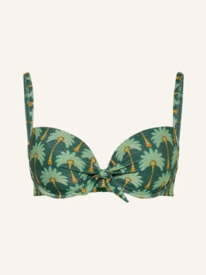 Watercult Górka Bikini Z Fiszbinami Tropical Muse Z Brokatową Przędzą gruen