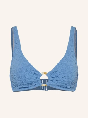 Watercult Góra Od Bikini Bralette Tidal Texture blau JASNONIEBIESKI