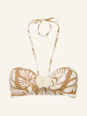 Watercult Góra Bikini Typu Bandeau Coastal Bohemia beige