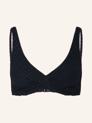 Watercult Góra Bikini Typu Bustier Afterlight Z Brokatową Nicią schwarz