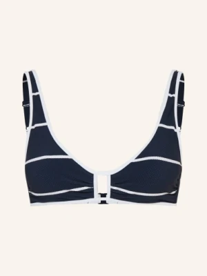 Watercult Góra Bikini Typu Bustier Coastal Lines blau