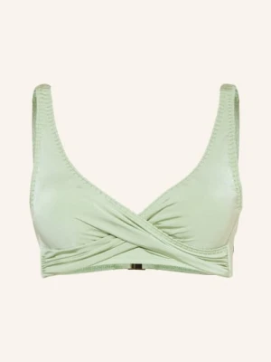 Watercult Góra Bikini Typu Bustier Crafted Essentials O Wyglądzie Kopertowym gruen