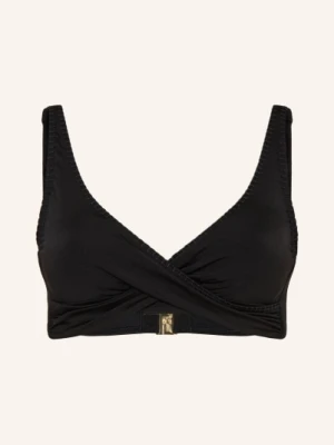 Watercult Góra Bikini Typu Bustier Crafted Essentials O Wyglądzie Kopertowym schwarz