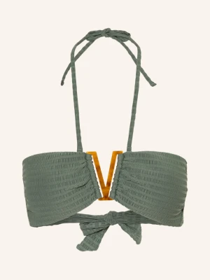 Watercult Góra Od Bikini Bandeau Essential Twist gruen ZIELONY