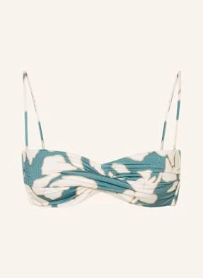 Watercult Góra Od Bikini Bandeau Floral Abstract blau