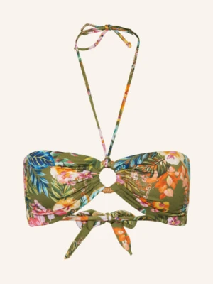 Watercult Góra Od Bikini Bandeau Sunset Florals gruen