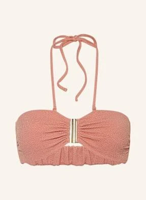 Watercult Góra Od Bikini Bandeau Swim Sparkle Z Błyszczącą Przędzą rosa