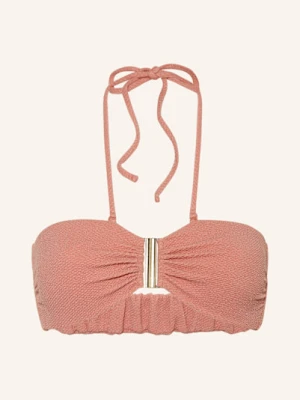 Watercult Góra Od Bikini Bandeau Swim Sparkle Z Błyszczącą Przędzą rosa