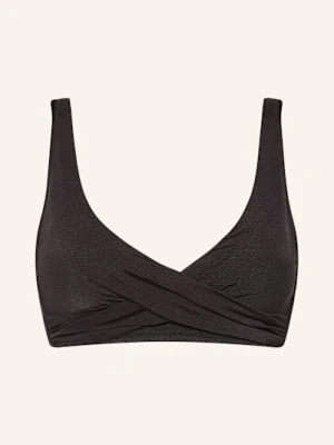 Watercult Góra Od Bikini Bralette Shimmering Solids schwarz