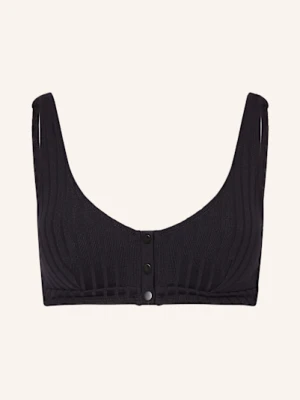 Watercult Góra Od Bikini Bustier Henley Rib schwarz