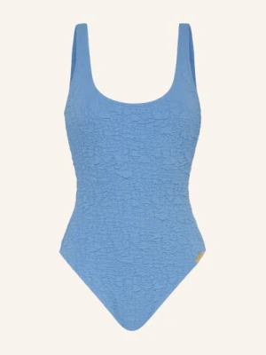 Watercult Strój Kąpielowy Tidal Texture blau JASNONIEBIESKI
