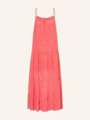 Watercult Sukienka Plażowa Euphoric Bloomwave Z Koronki orange