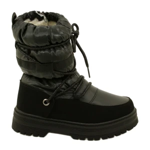 WaterProof śniegowce dziewczęce Miss Evento 23Dz23-6585 czarne