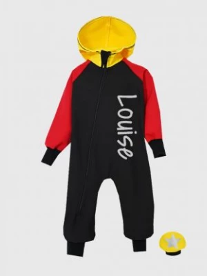 Waterproof Softshell Overall Comfy Black/Red/Yellow Jumpsuit iELM