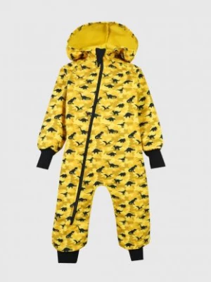 Waterproof Softshell Overall Comfy Camouflage Dino Yellow Jumpsuit iELM