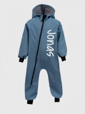 Waterproof Softshell Overall Comfy Dusty Blue Jumpsuit iELM