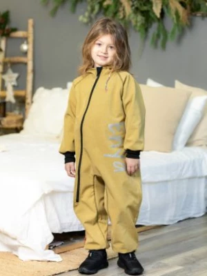 Waterproof Softshell Overall Comfy Gold Melange Jumpsuit iELM