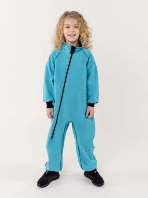 Waterproof Softshell Overall Comfy Ice Blue Bodysuit iELM
