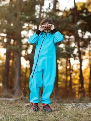 Waterproof Softshell Overall Comfy Ice Blue Jumpsuit iELM